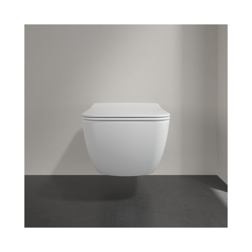 Villeroy & Boch 4611RLR1 - Piekaramais WC ar SoftClose sēdekli VENTICELLO keramika/balta