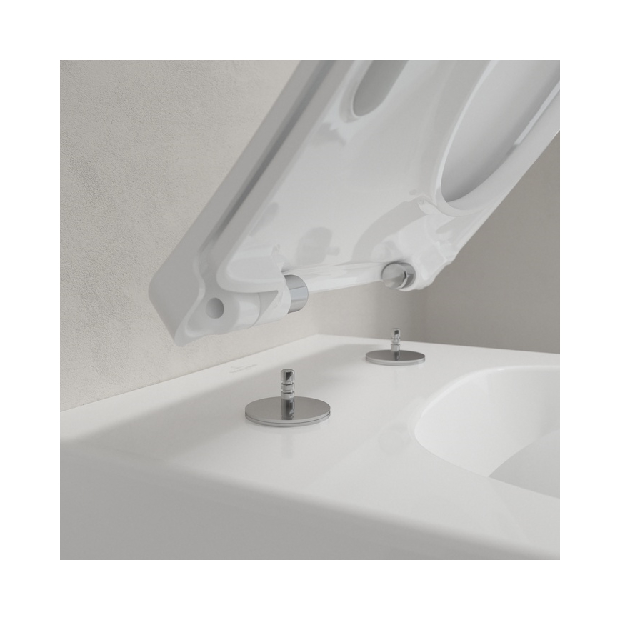 Villeroy & Boch 4611RLR1 - Piekaramais WC ar SoftClose sēdekli VENTICELLO keramika/balta
