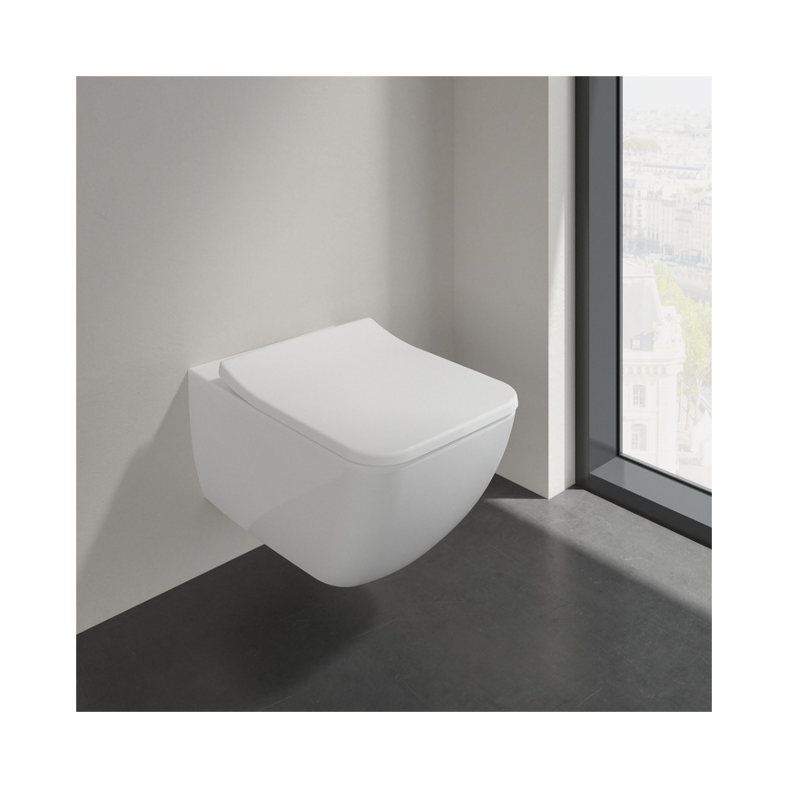 Villeroy & Boch 4611RS01 - Piekaramais WC ar SoftClose sēdekli VENTICELLO keramika/balta