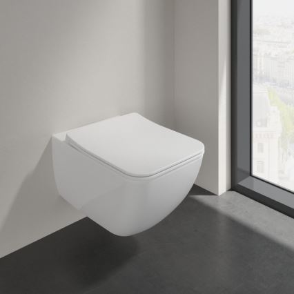 Villeroy & Boch 4611RSR1 - Piekaramais WC ar SoftClose sēdekli VENTICELLO, keramika/balta