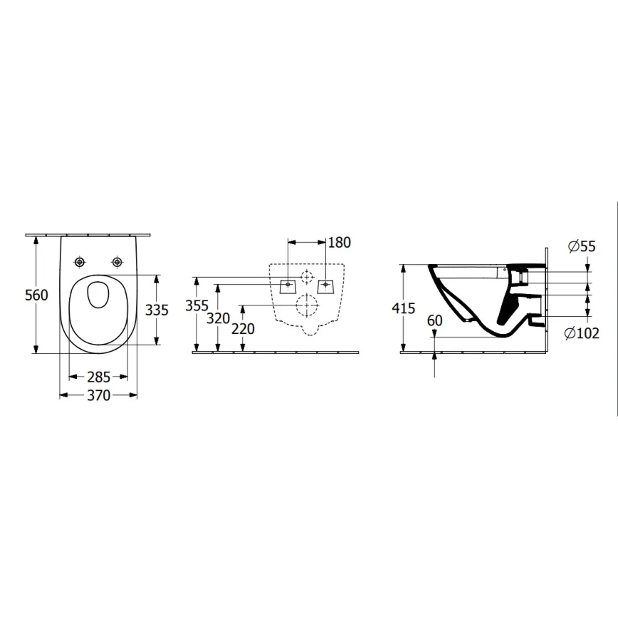 Villeroy & Boch 4670T0T2 - Karājamais WC SUBWAY 3.0 keramika/balta