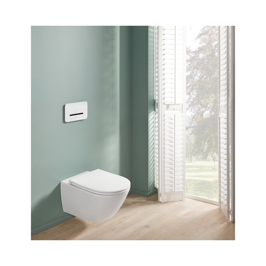 Villeroy & Boch 4670T901 - Karājošais WC ar SoftClose sēdekli SUBWAY 3.0 keramika/balta