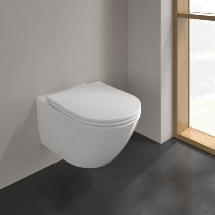 Villeroy & Boch 4670T9R1 - Karājošais tualetes pods ar SoftClose vāku SUBWAY 3.0 keramika/balta