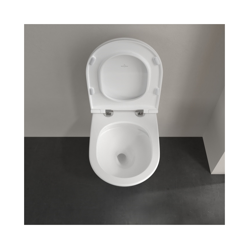 Villeroy & Boch 4670T9R1 - Karājošais tualetes pods ar SoftClose vāku SUBWAY 3.0 keramika/balta