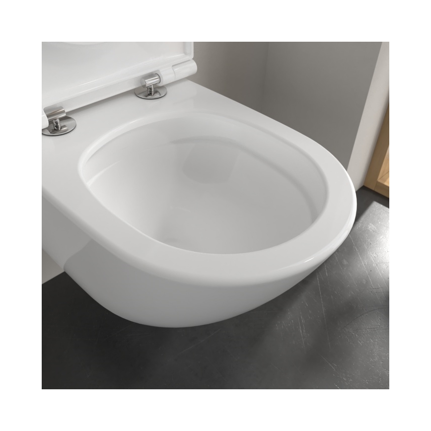 Villeroy & Boch 4670T9R1 - Karājošais tualetes pods ar SoftClose vāku SUBWAY 3.0 keramika/balta