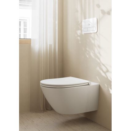 Villeroy & Boch 4670T9R1 - Karājošais tualetes pods ar SoftClose vāku SUBWAY 3.0 keramika/balta