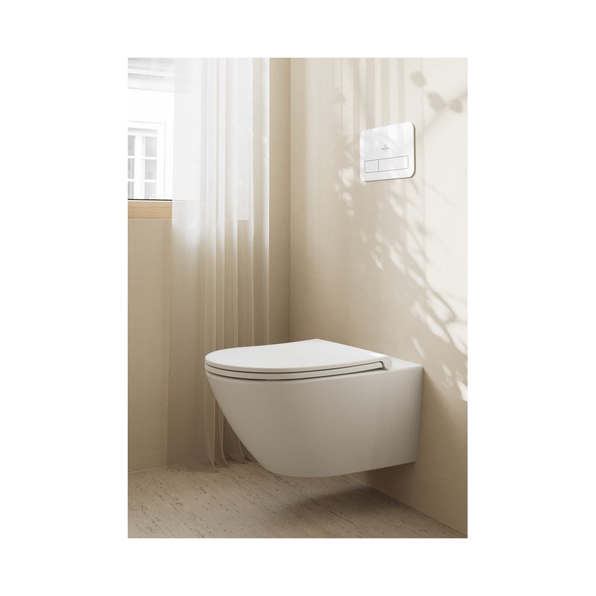 Villeroy & Boch 4670T9R1 - Karājošais tualetes pods ar SoftClose vāku SUBWAY 3.0 keramika/balta