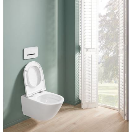 Villeroy & Boch 4670T9R1 - Karājošais tualetes pods ar SoftClose vāku SUBWAY 3.0 keramika/balta