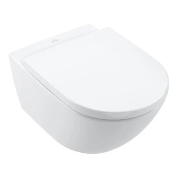 Villeroy & Boch 4670TSR1 - Sienas piestiprināms WC ar SoftClose sēdekli SUBWAY 3.0 keramika/balta
