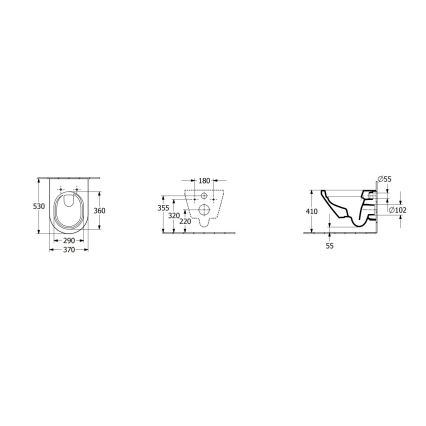 Villeroy & Boch 4694CL01 - Sienas piestiprināms WC ar SoftClose sēdekli ARCHITECTURA keramika/balta