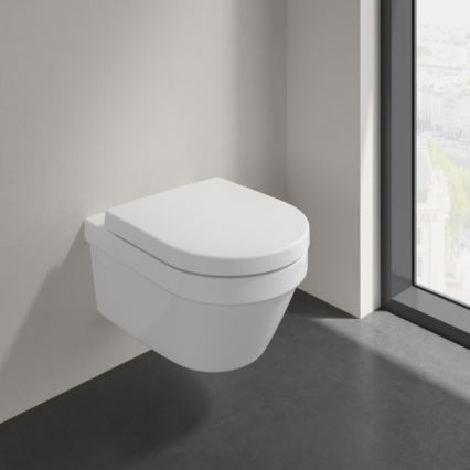 Villeroy & Boch 4694HR01 - Karājamais WC ar SoftClose sēdekli ARCHITECTURA keramika/balta
