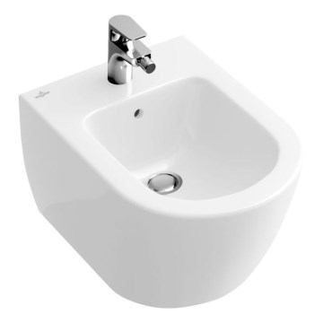 Villeroy & Boch 540000R1 - Sienas piestiprināms bidē SUBWAY 2.0 37x56,5 cm keramika/balta