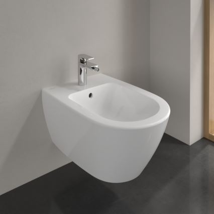 Villeroy & Boch 540000R1 - Sienas piestiprināms bidē SUBWAY 2.0 37x56,5 cm keramika/balta