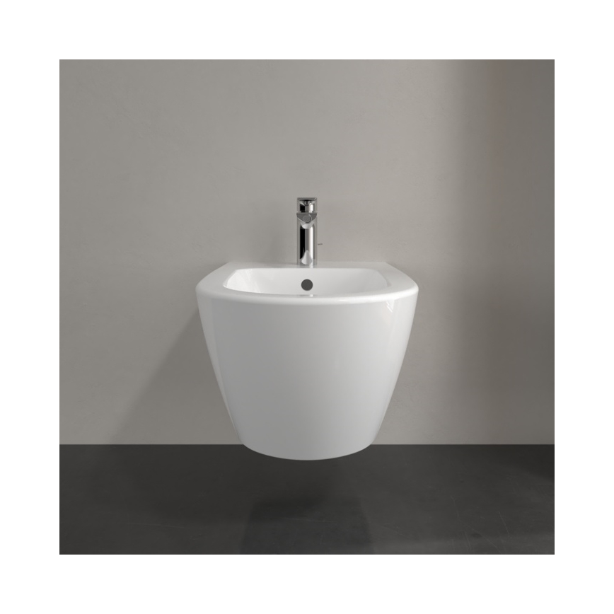 Villeroy & Boch 540000R1 - Sienas piestiprināms bidē SUBWAY 2.0 37x56,5 cm keramika/balta