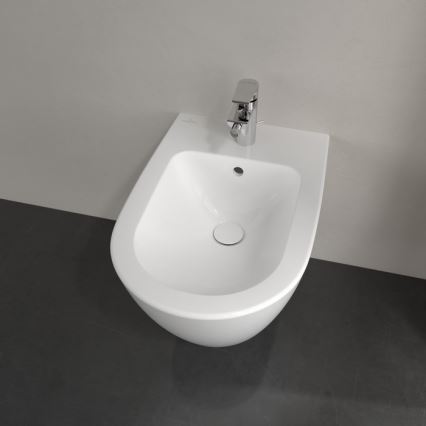 Villeroy & Boch 540000R1 - Sienas piestiprināms bidē SUBWAY 2.0 37x56,5 cm keramika/balta