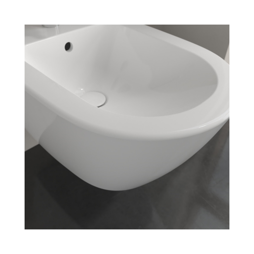 Villeroy & Boch 540000R1 - Sienas piestiprināms bidē SUBWAY 2.0 37x56,5 cm keramika/balta