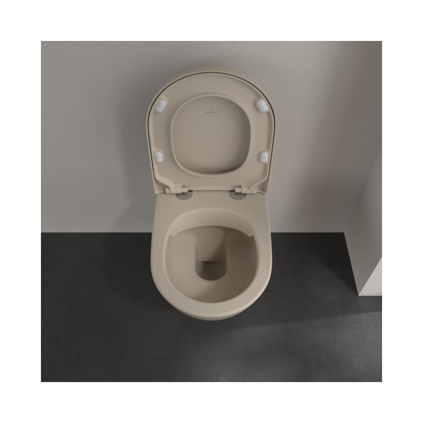 Villeroy & Boch 5614R0AM - Karājams WC SUBWAY 2.0 keramika/bēšs