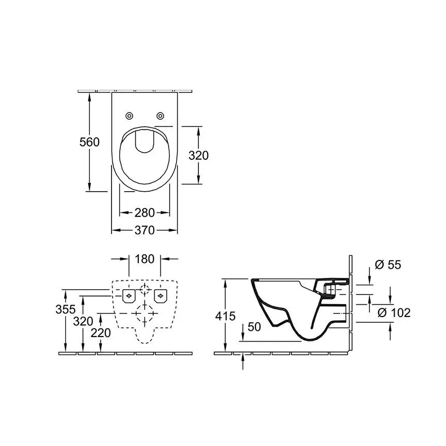 Villeroy & Boch 5614R0AM - Karājams WC SUBWAY 2.0 keramika/bēšs