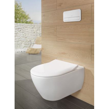Villeroy & Boch 5614R201 - Pakarināmais WC ar SoftClose sēdekli SUBWAY 2.0 keramika/balts