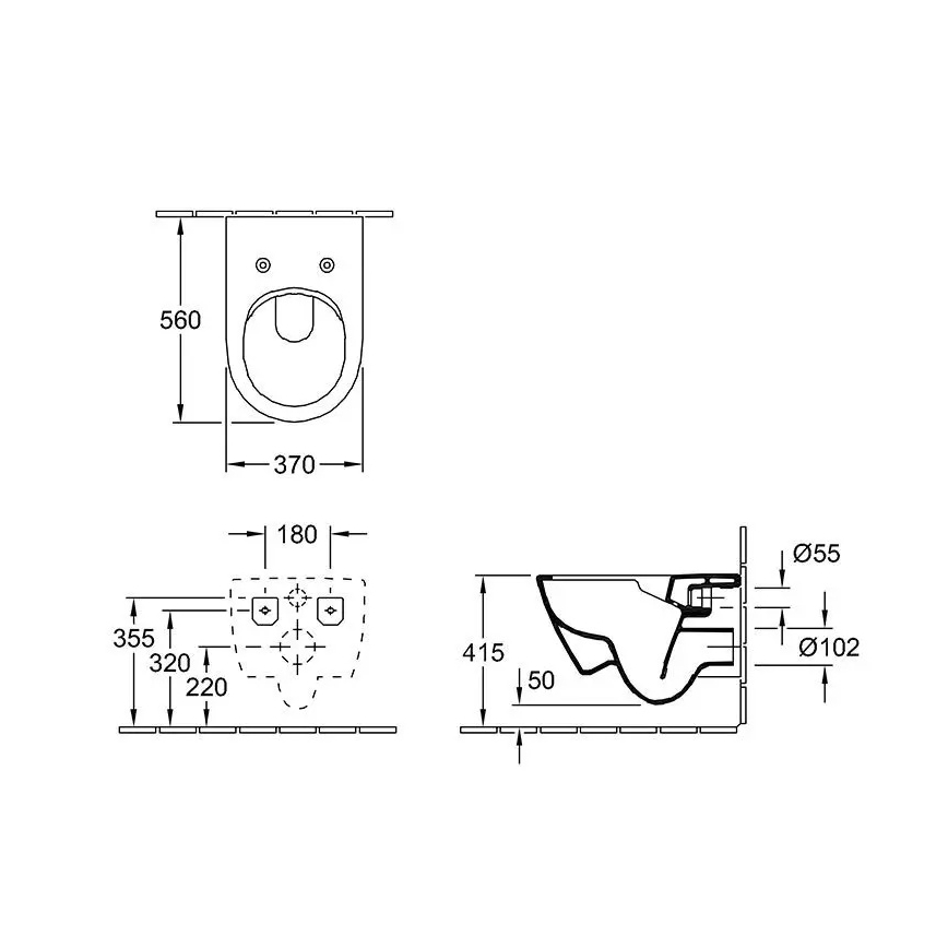 Villeroy & Boch 5614R2R1 - Karājams WC pods ar SoftClose sēdekli SUBWAY 2.0 keramika/balta