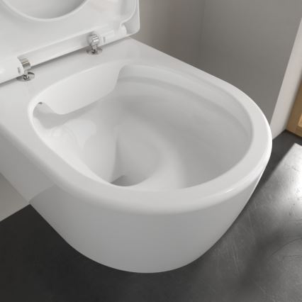 Villeroy & Boch 5656HRR1 - Sienas WC ar SoftClose vāku AVENTO, keramika/balta