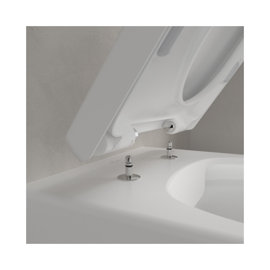 Villeroy & Boch 5656HRRW - Pakarināms WC ar SoftClose AVENTO sēdekli, keramika/balts