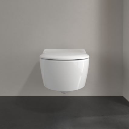 Villeroy & Boch 5656RS01 - Sienas WC ar SoftClose AVENTO sēdekli keramika/balta