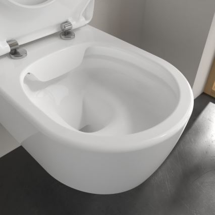 Villeroy & Boch 5656RS01 - Sienas WC ar SoftClose AVENTO sēdekli keramika/balta