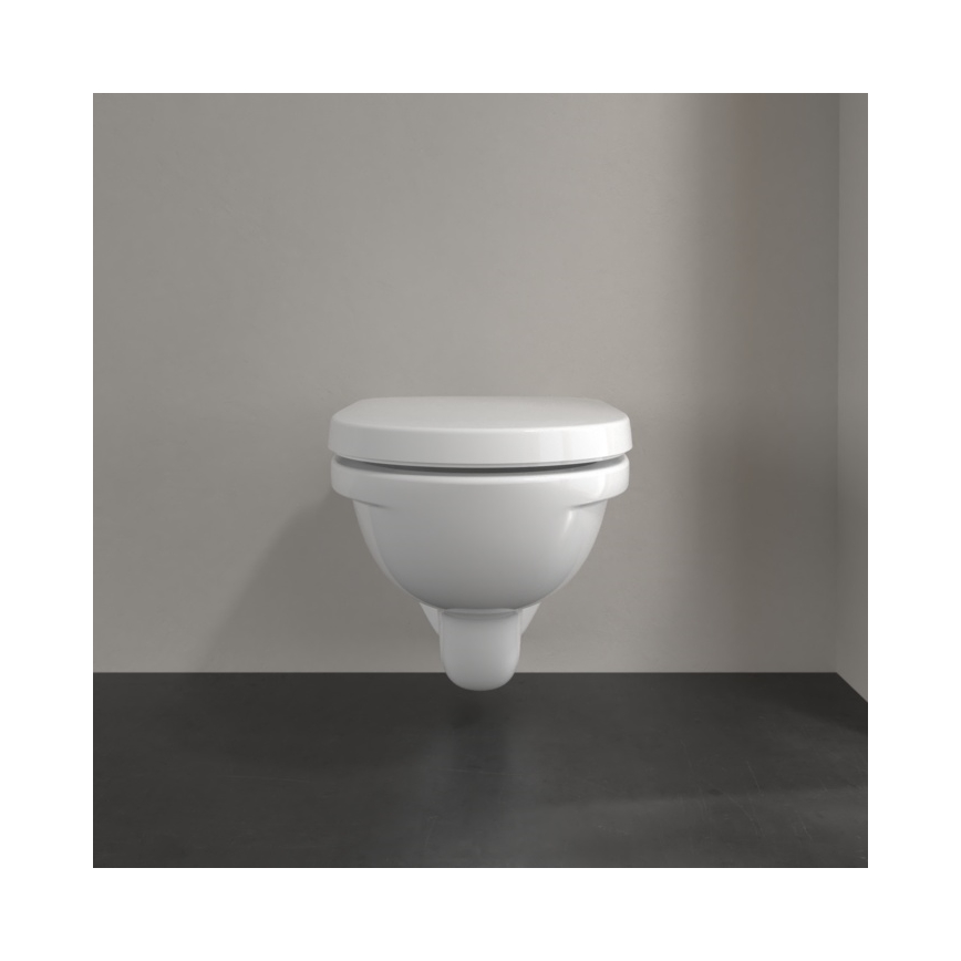 Villeroy & Boch 5660H101 - Sienas tualetes pods ar sēdekli O.NOVO keramika/balta