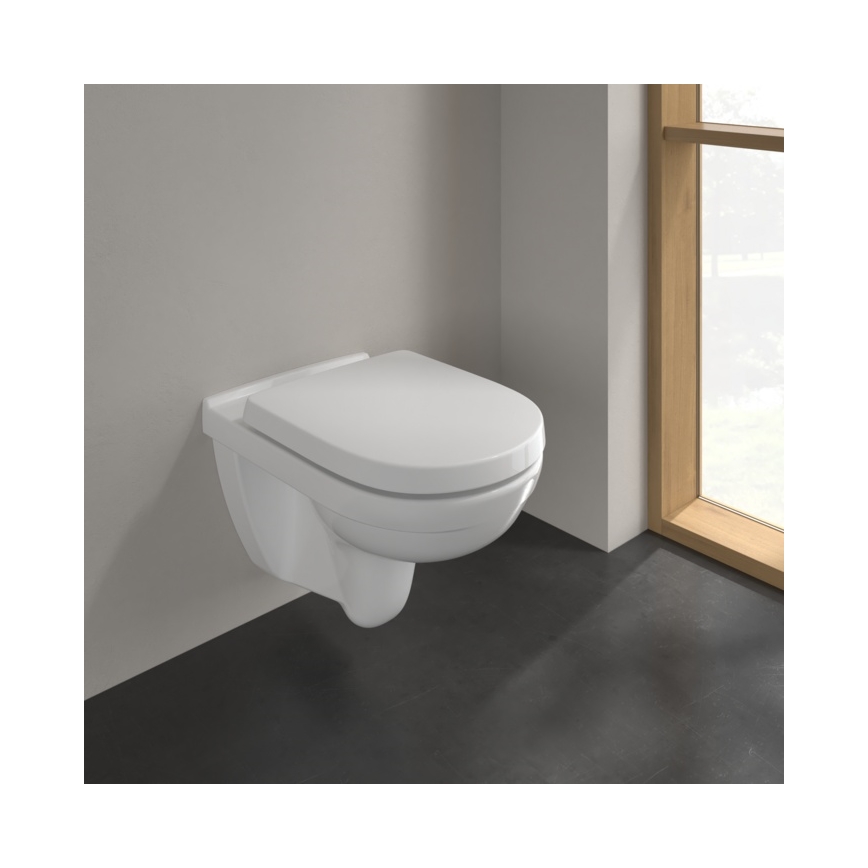 Villeroy & Boch 5660HR01 - Karājams WC pods ar SoftClose sēdekli O.NOVO, keramika/balta