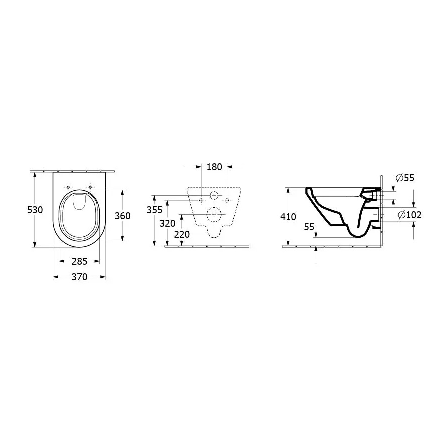 Villeroy & Boch 5684CLR1 - Karājamais tualetes pods ar SoftClose sēdekli ARCHITECTURA keramika/balta