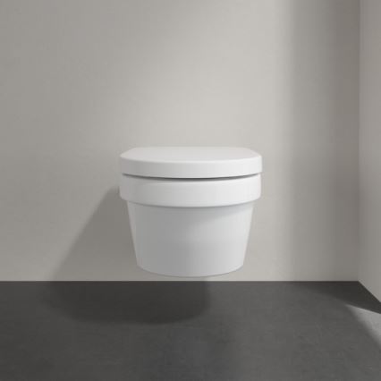 Villeroy & Boch 5684HRR1 - sienas WC ar SoftClose sēdekli ARCHITECTURA keramika/balta