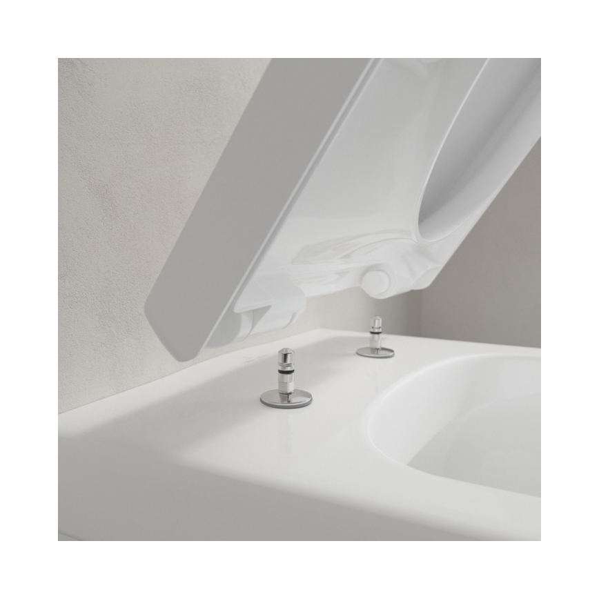 Villeroy & Boch 5684HRR1 - sienas WC ar SoftClose sēdekli ARCHITECTURA keramika/balta