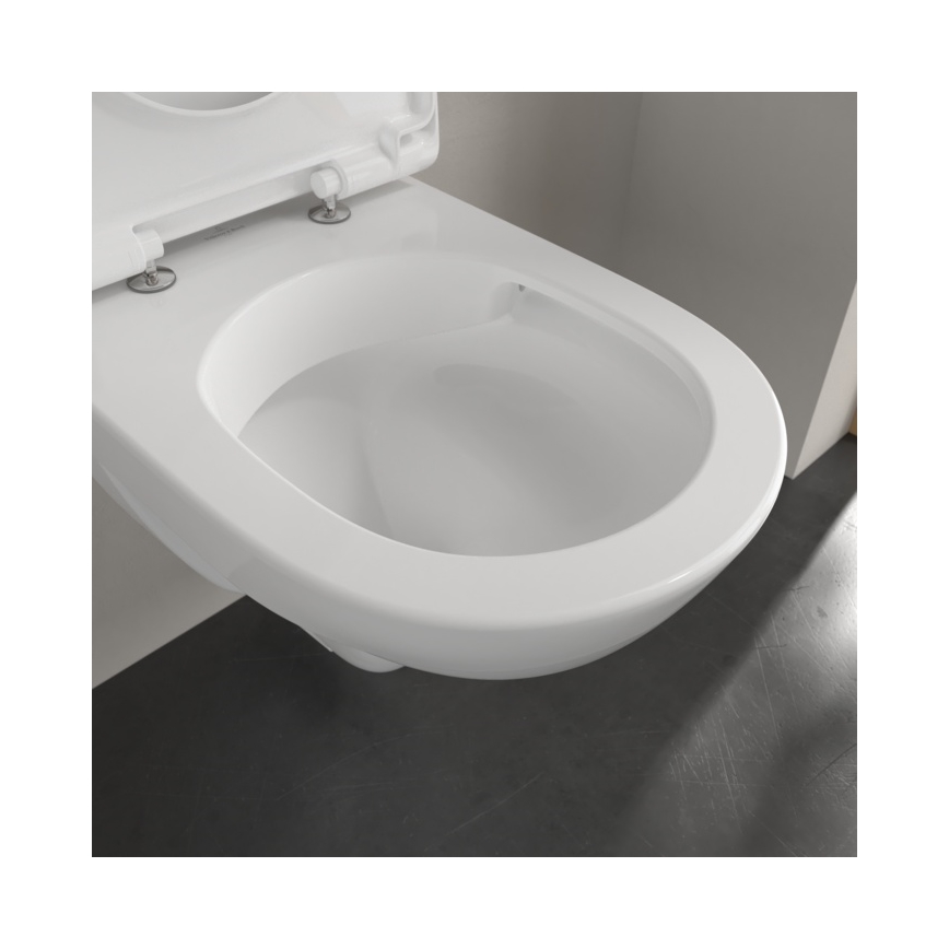 Villeroy & Boch 5688HR01 - O.NOVO pie sienas montējams WC ar SoftClose sēdekli, keramika/balta