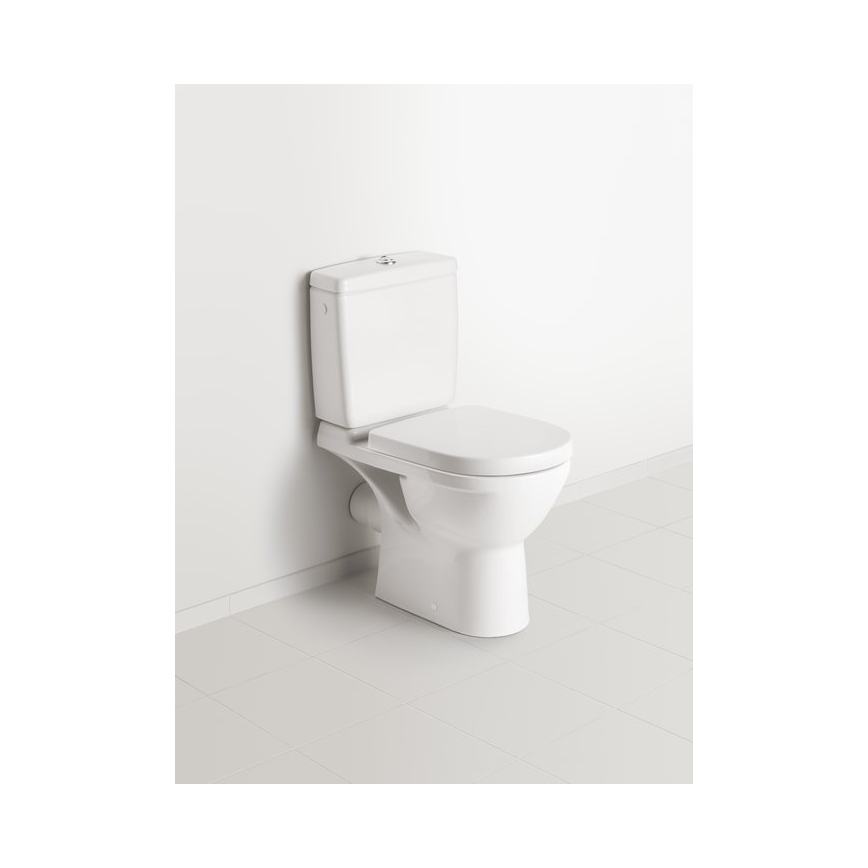 Villeroy & Boch 5788S101 - Kombinētā skalošanas WC tvertne O.NOVO, aizmugures/sānu pieslēgums, balta
