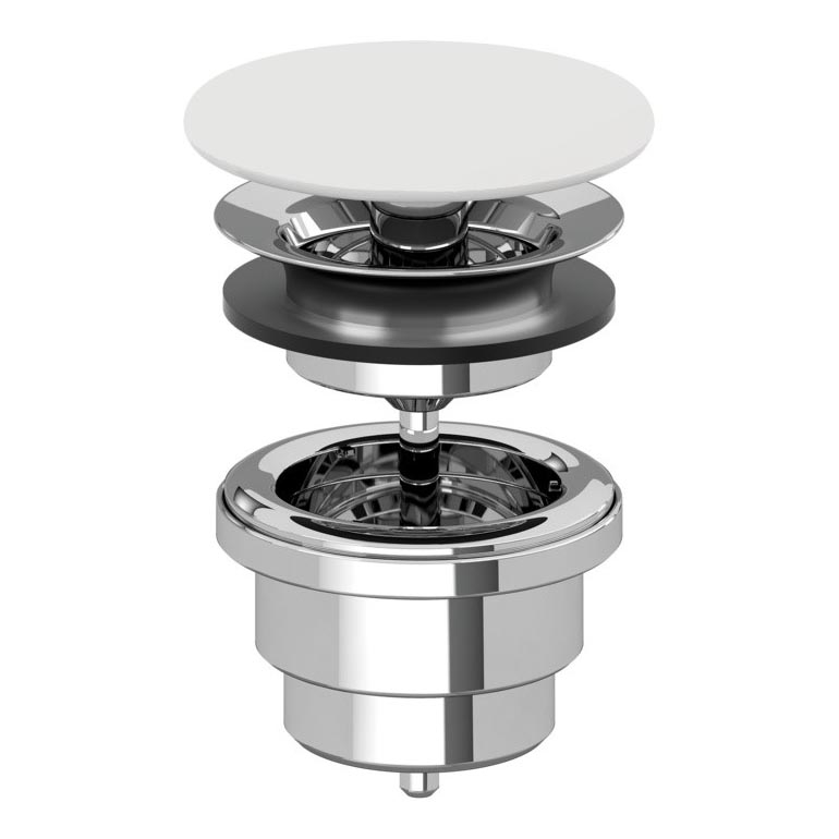 Villeroy & Boch 680800RW - Izlietnes noteka, balta/spīdīgs hroms