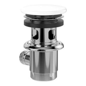 Villeroy & Boch 68100001 - Izlietnes aizbāžnis balts/spīdīgs hroms