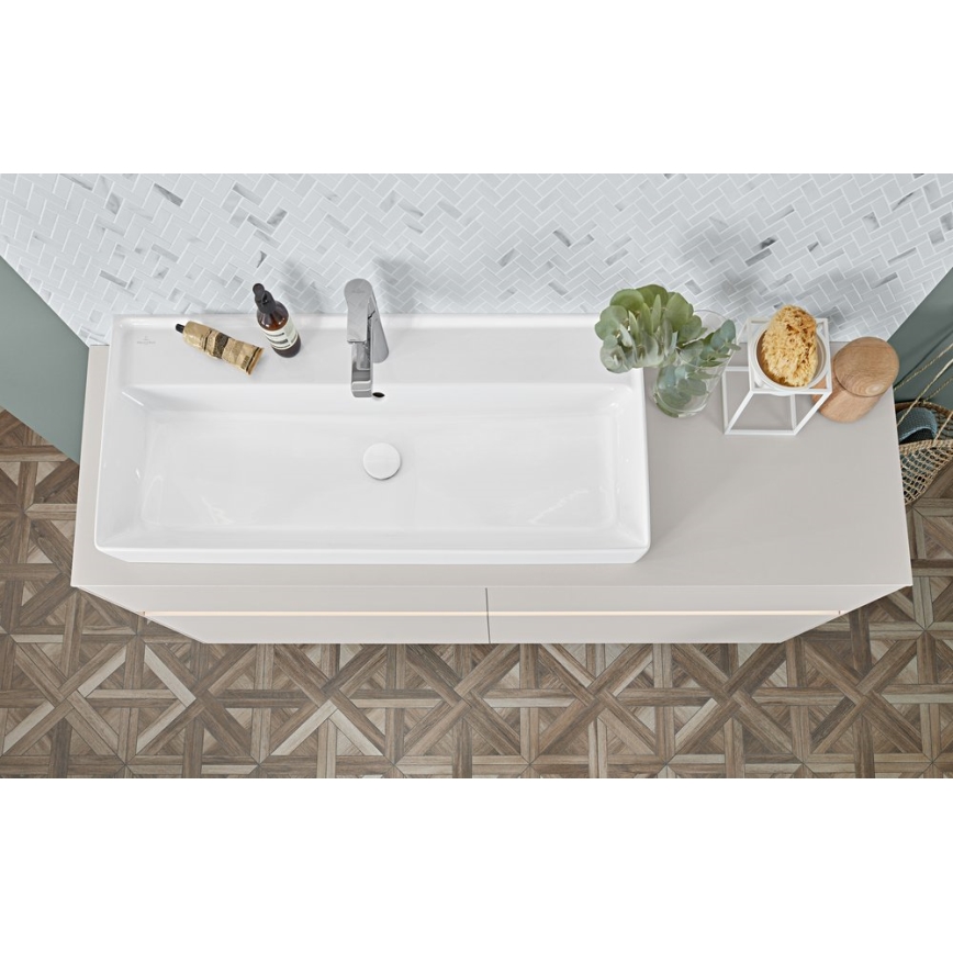 Villeroy & Boch 68100001 - Izlietnes aizbāžnis balts/spīdīgs hroms