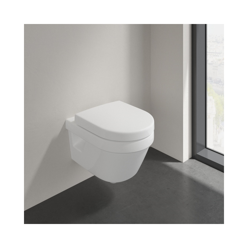 Villeroy & Boch 8M42S101 - SoftClose tualetes poda sēdeklis SUBWAY 3.0 balts