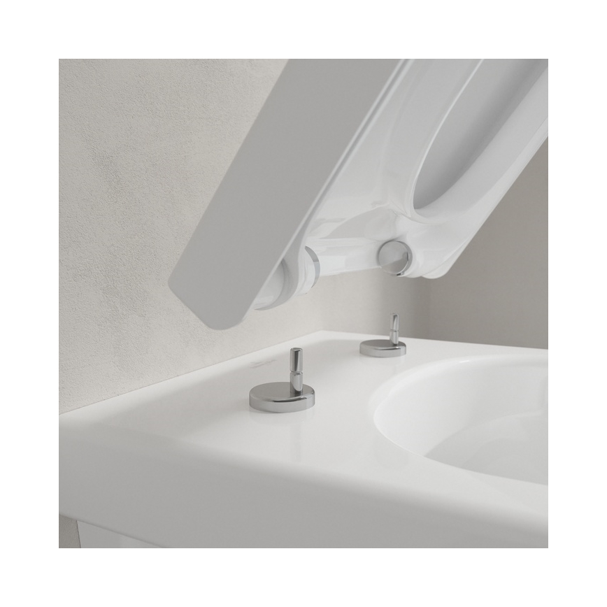 Villeroy & Boch 8M42S101 - SoftClose tualetes poda sēdeklis SUBWAY 3.0 balts