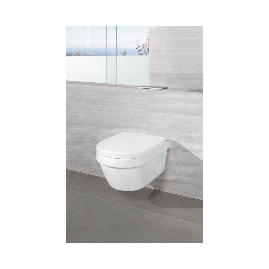 Villeroy & Boch 8M42S101 - SoftClose tualetes poda sēdeklis SUBWAY 3.0 balts