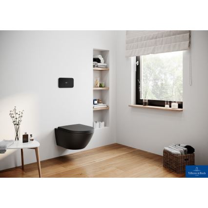 Villeroy & Boch 8M42S1R7 - Tualetes sēdeklis SoftClose SUBWAY melns