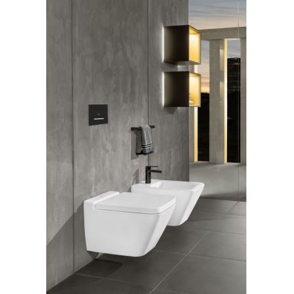 Villeroy & Boch 922169AN - Skalošanas poga VICONNECT matēta melna/matēts hroms