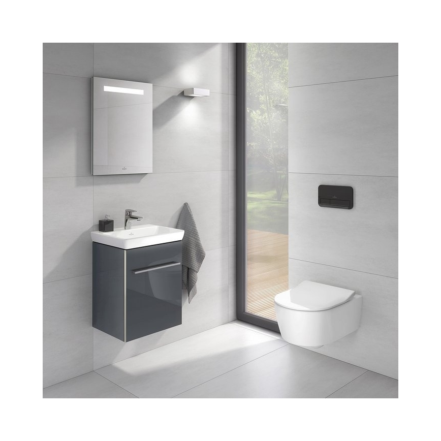Villeroy & Boch 922400RB - VICONNECT skalošanas poga, glancēta melna