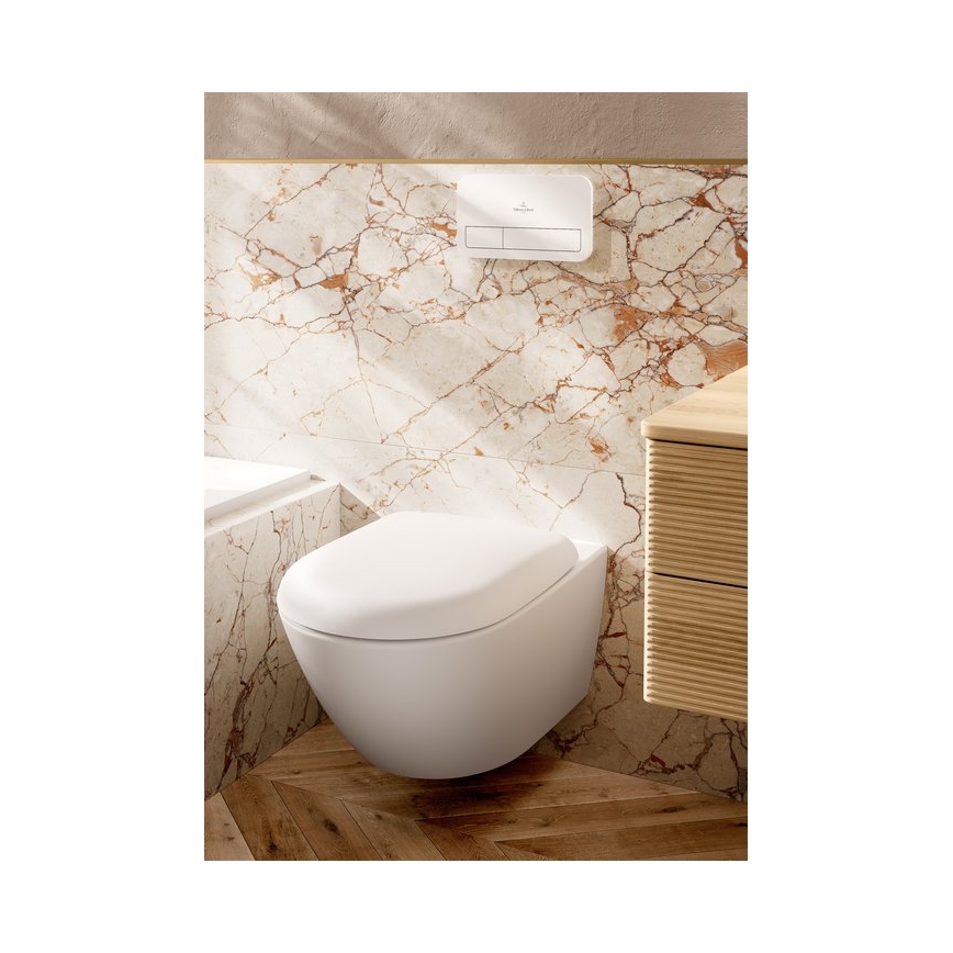 Villeroy & Boch 922400RE - Skalošanas poga VICONNECT glancēta balta