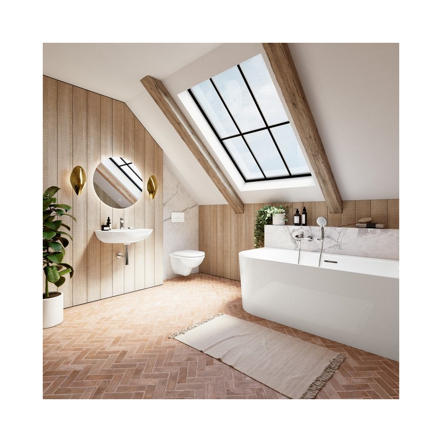 Villeroy & Boch 922400RE - Skalošanas poga VICONNECT glancēta balta