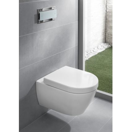 Villeroy & Boch 9M68S101 - SUBWAY 2.0 SoftClose tualetes sēdeklis, balts