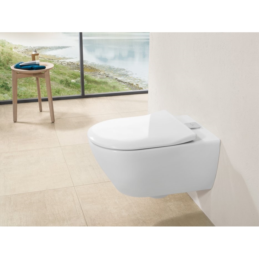 Villeroy & Boch 9M78S101 - Tualetes sēdeklis SoftClose SUBWAY 2.0 balts