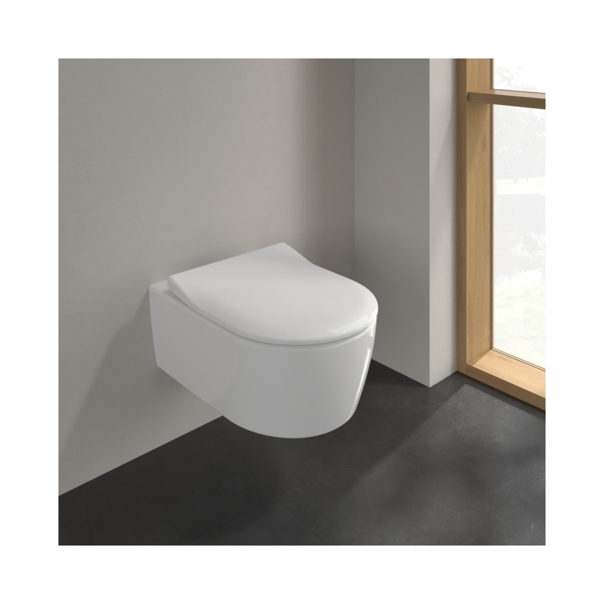 Villeroy & Boch 9M87S101 - Tualetes sēdeklis SoftClose AVENTO balts