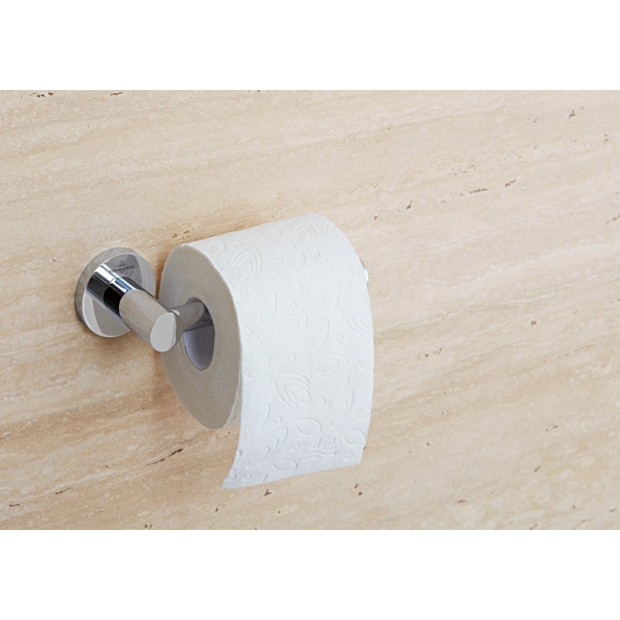 Villeroy & Boch TVA15101400061 - ELEMENTS tualetes papīra turētājs, spīdīga hroma apdare